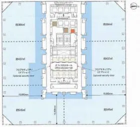 グランフロント大阪タワーBの基準階図面