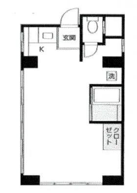 三崎信愛ビルの基準階図面