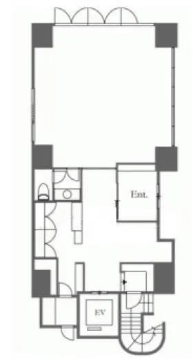 ILA渋谷美竹ビルの基準階図面