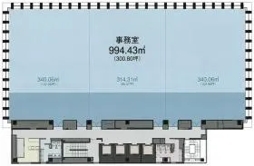 猿楽町SSビルの基準階図面