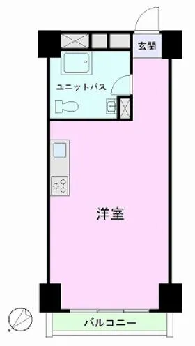 秀和築地レジデンスの基準階図面