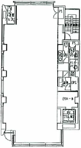 一番町ビルヂング(旧一番町弘和ビル)の基準階図面