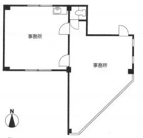 赤津ビルの基準階図面