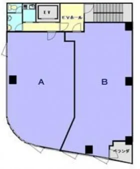 小川ビルの基準階図面