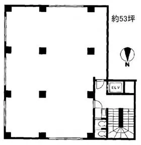 第1原嶋ビルの基準階図面