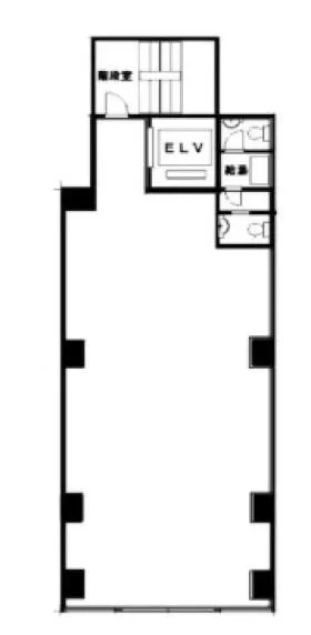 FONT両国ビルの基準階図面