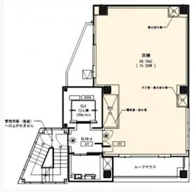 グランベル恵比寿西ビルの基準階図面