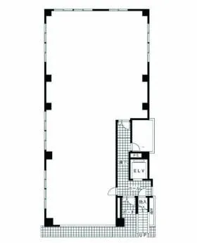 早稲田クローバービルの基準階図面