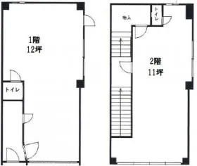 森田ビルの基準階図面
