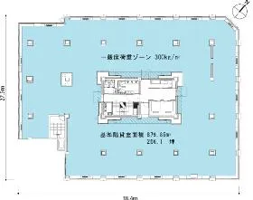 【取壊し】虎ノ門5森ビルの基準階図面