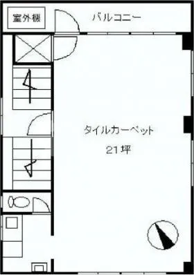 金山ビルの基準階図面