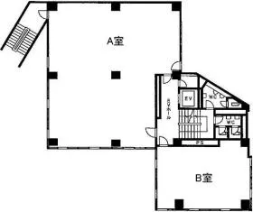 山の手ビル東館の基準階図面