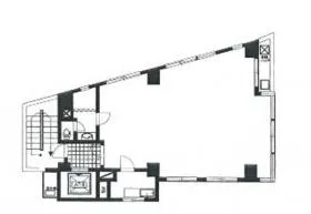 栄第1ビルの基準階図面