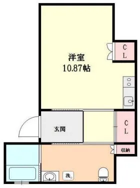寿高ビルの基準階図面