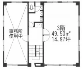 第1高橋ビルの基準階図面