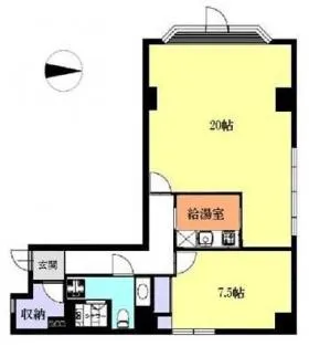 矢沢ビルの基準階図面