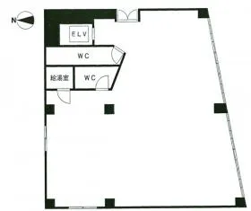 代々木教会ビルの基準階図面