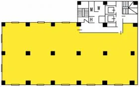 共同(新小伝馬町)ビルの基準階図面