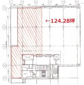 センバ・セントラルビルの基準階図面