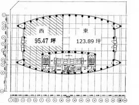 大江ビルの基準階図面