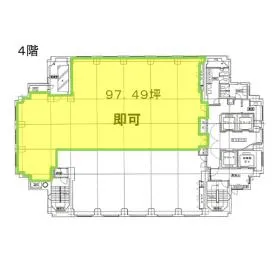 HK今橋ビルの基準階図面