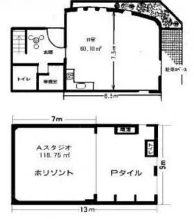 スタジオインテック落合の基準階図面