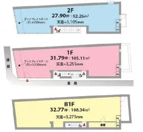 仮)表参道ビルの基準階図面