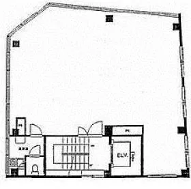 美矢川ビルの基準階図面