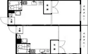 シティパレス渋谷の基準階図面