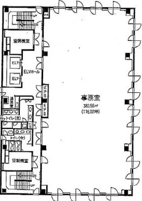 アステール茅場町の基準階図面