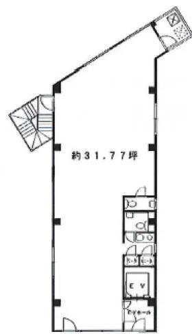 朝井ビルの基準階図面