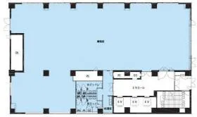 A-PLACE新橋ビルの基準階図面
