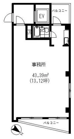 MMビルの基準階図面
