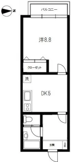 メゾン中村の基準階図面