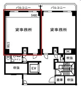 ローヤルマンション金杉の基準階図面
