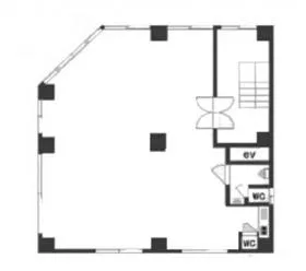 第1東永ビルの基準階図面