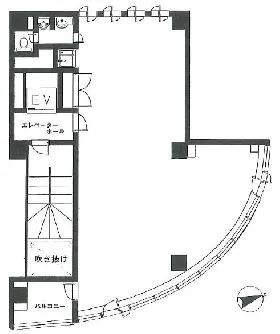 エック三田ビルの基準階図面