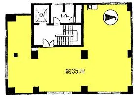 吉橋芝ビルの基準階図面