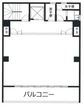 山ノ紀ビルの基準階図面