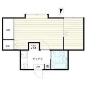 ヴィラ代々木Ⅱの基準階図面