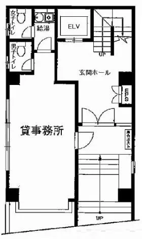 奈良ビルの基準階図面