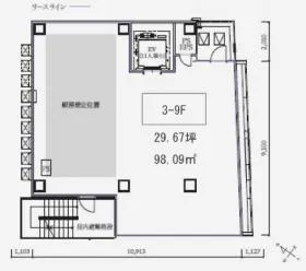 コリエ銀座ビルの基準階図面