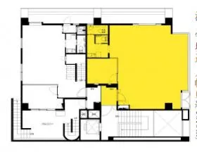 四谷荒木町スクエアビルの基準階図面