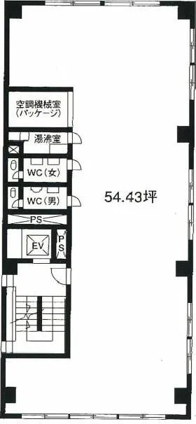 東洋ビルの基準階図面