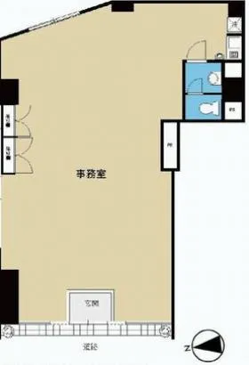 東山ビルの基準階図面