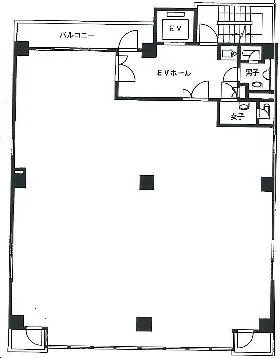 築地F・T・Sビルの基準階図面