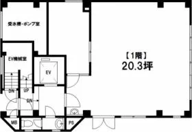 塩谷ビルの基準階図面