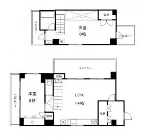 田中ビルの基準階図面