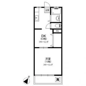 赤坂シャレーⅡの基準階図面
