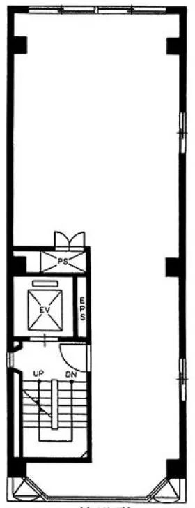 赤坂ファイブビルの基準階図面